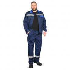 Костюм «Корпус» (куртка+БРЮКИ) тк. смесовая 65/35, пл. 240 г/м2, цв. син/вас